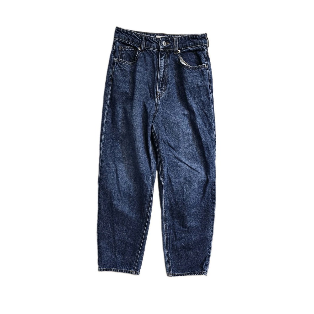 H&M Women's Blue Jeans Tapered 4 Hirise